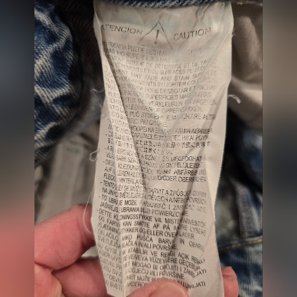 Zara Size 2 High Rise Straight Leg Raw Hem Jeans Light Blue Wash - Picture 9 of 10